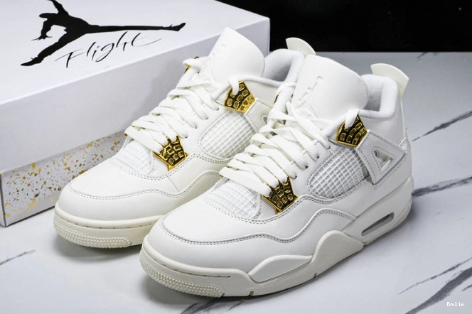 Bmlin Jordan 4 Gold AQ9129-170 Metallic Retro 0721